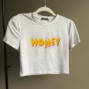 Shein “Honey” Crop Top Medium